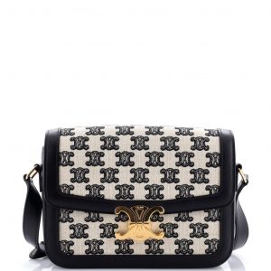 Céline Triomphe — Borsa a Spalla in Tela Monogram