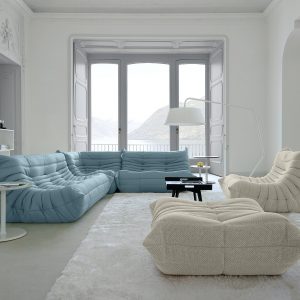 Ligne Roset Togo — Divano 3 Posti Alcantara Michel Ducaroy