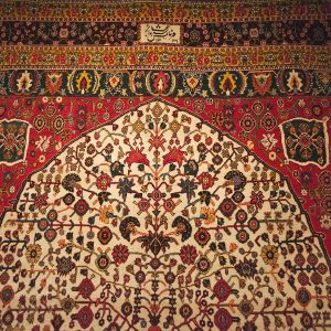Tappeto Persiano Tabriz Annodato a Mano