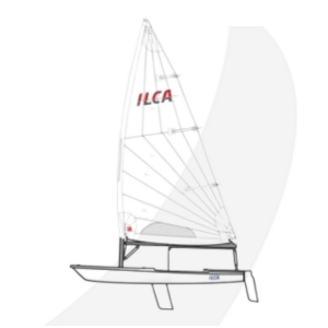 Devoti ILCA 7 Completa Carbon — Deriva da Vela Olimpica con Albero e Barra