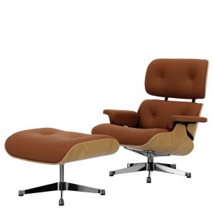 Eames Lounge Chair & Ottoman — Poltrona Iconica di Charles e Ray Eames per Vitra